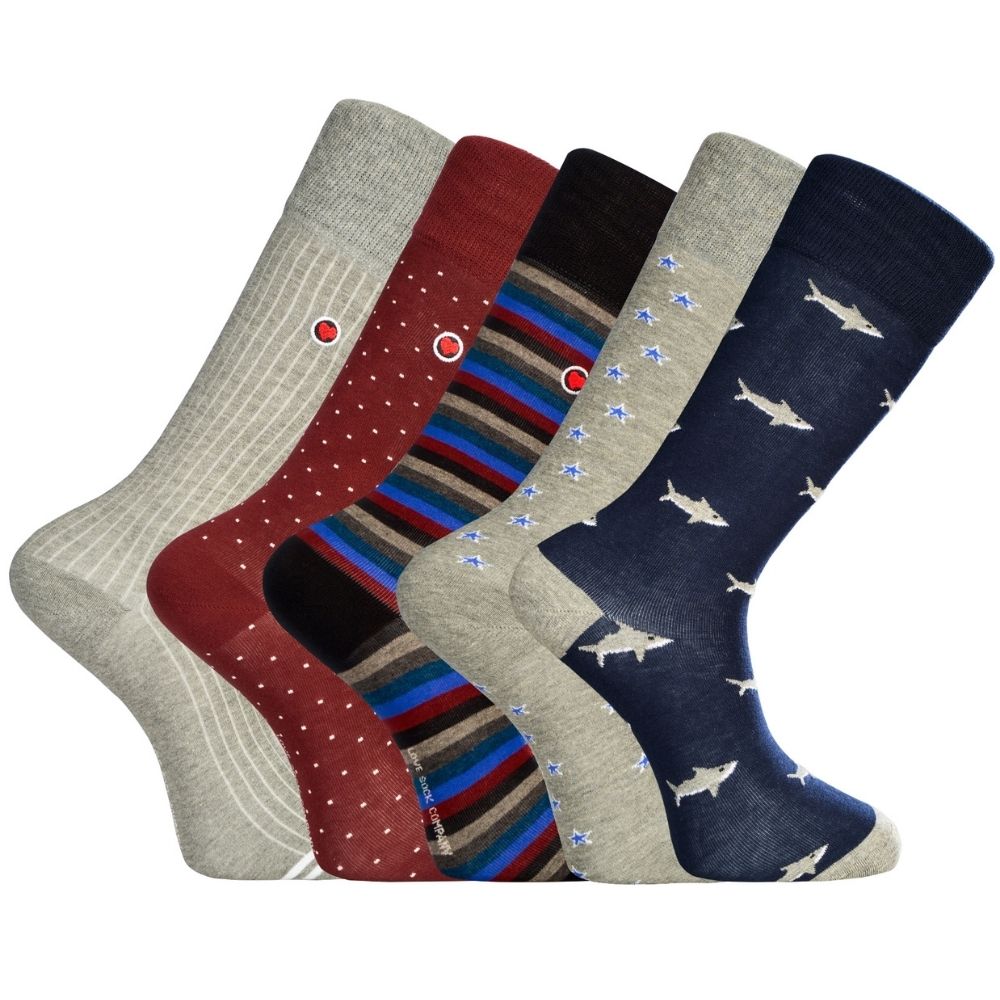 The Best Luxury Sock Gift Set for Men: Organic Cotton 5-Pack - Melbourne