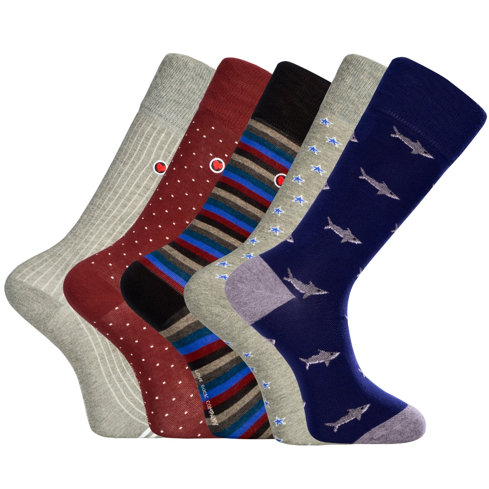 The Best Luxury Sock Gift Set for Men: Organic Cotton 5-Pack - Melbourne