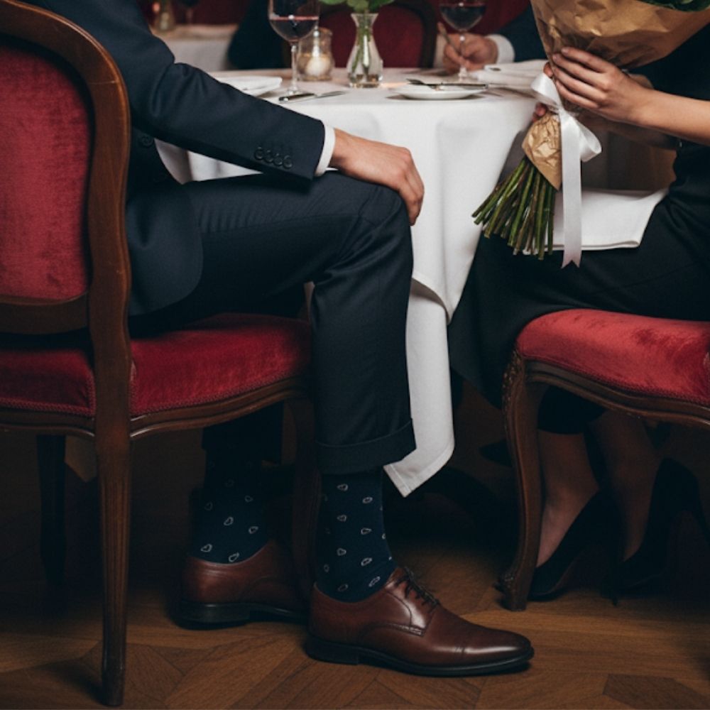 Luxury 5-Pack: Premium Organic Cotton Mid-Calf Dress Socks - Athens
