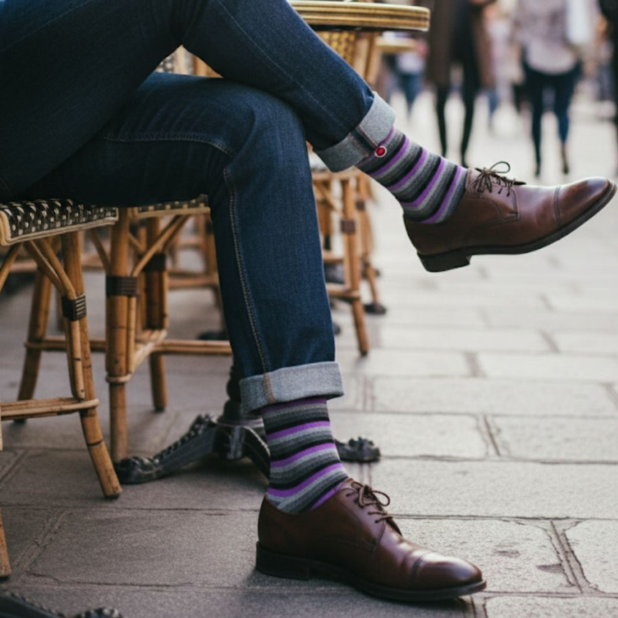 Men's Mid-Calf Dress Socks 3-Pack - Chicago — organic cotton socks by Love Sock Company