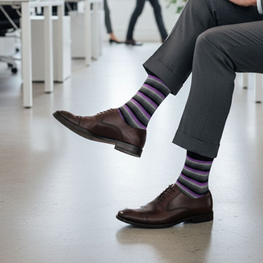 Men's Mid-Calf Dress Socks 3-Pack - Chicago — organic cotton socks by Love Sock Company