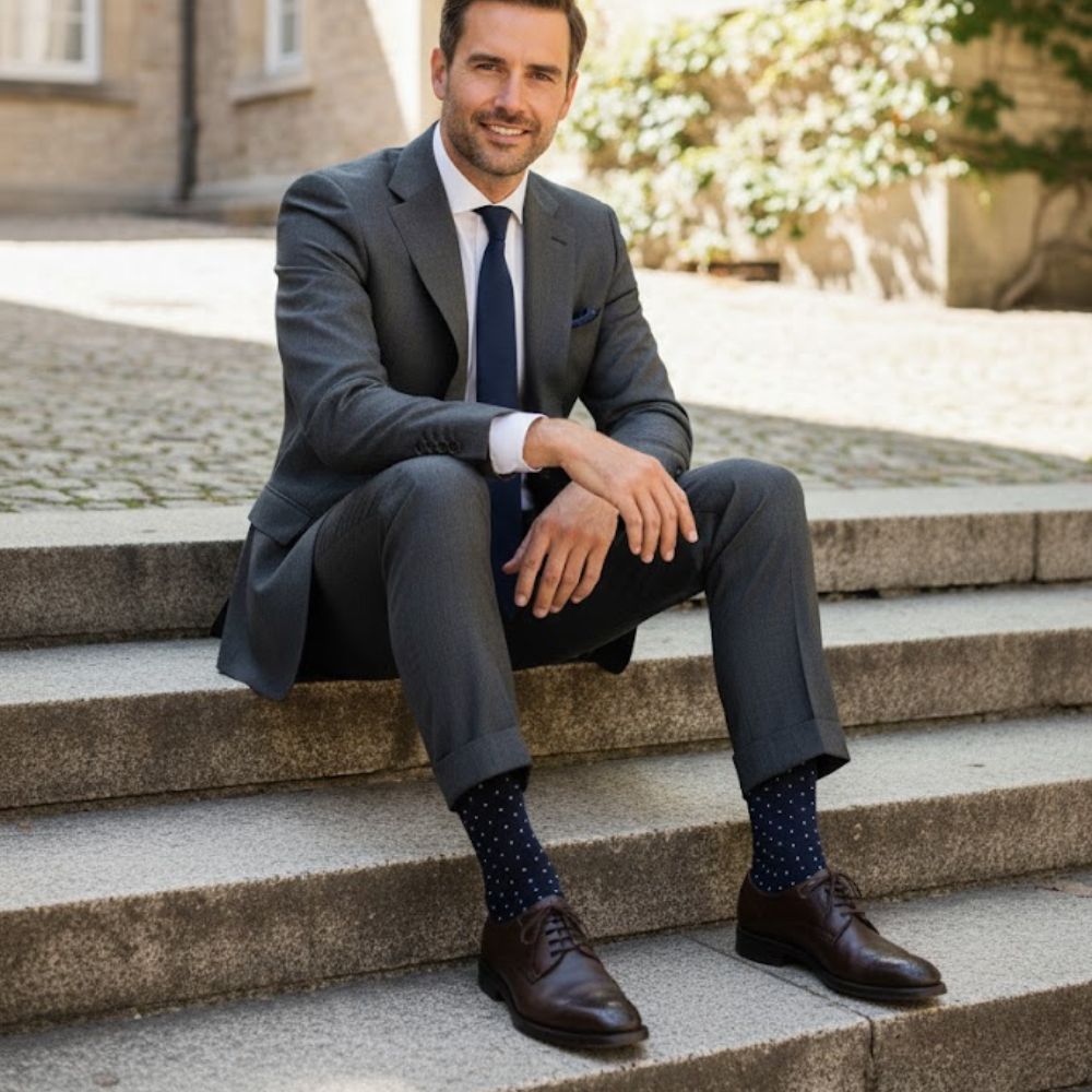 The Non-Binding 3-Pack: Premium Men's Mid-Calf Dress Socks - Malibu