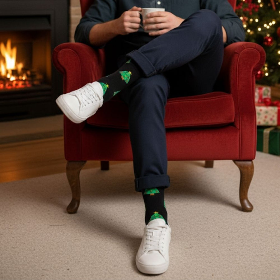 Men's Christmas Socks - Noel — organic cotton socks by Love Sock Company