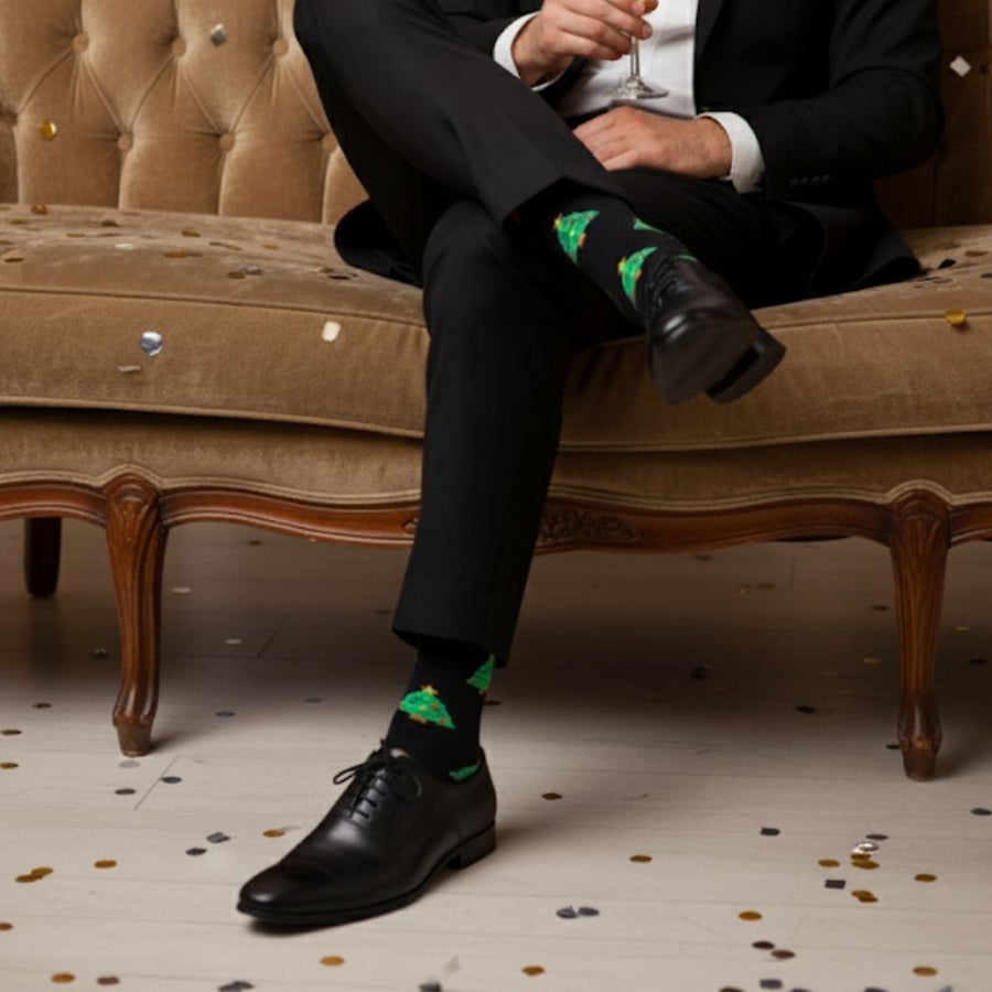 Men's Christmas Socks - Noel — organic cotton socks by Love Sock Company