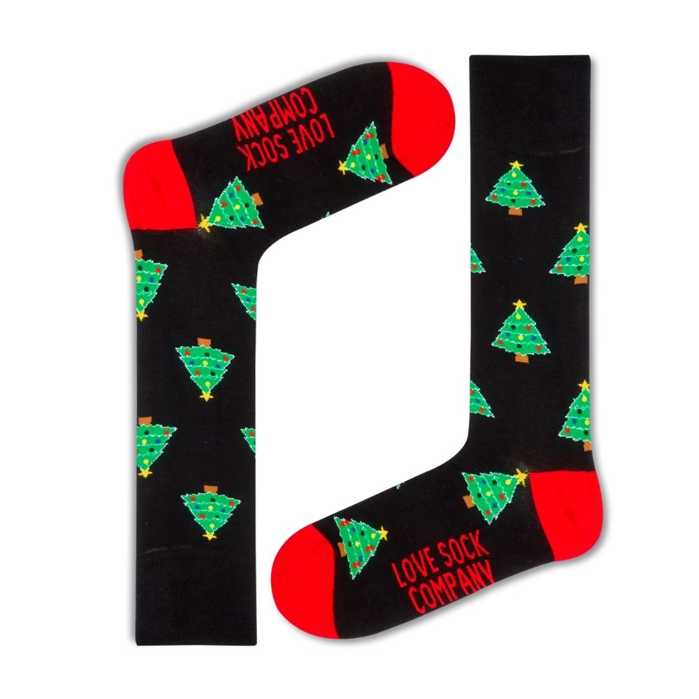 Christmas Gift Idea: Festive Pattern Mid-Calf Sock - Seamless Comfort - Noel