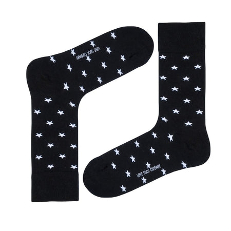 Women's Crew Socks - Stars — organic cotton socks by Love Sock Company