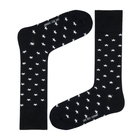 Men's Mid-Calf Dress Socks - Star Pattern — organic cotton socks by Love Sock Company