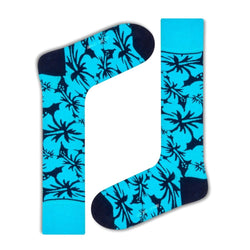 Premium Mid-Calf Sock - Subtle Floral Pattern - Stay-Up Fit - Lily