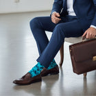 Premium Mid-Calf Sock - Subtle Floral Pattern - Stay-Up Fit - Lily
