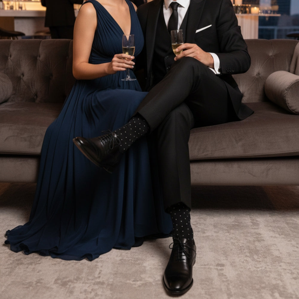 The Non-Binding 5-Pack: Premium Men's Mid-Calf Dress Socks - London