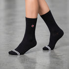 Women's Seamless Dress Socks - Ribbed Black