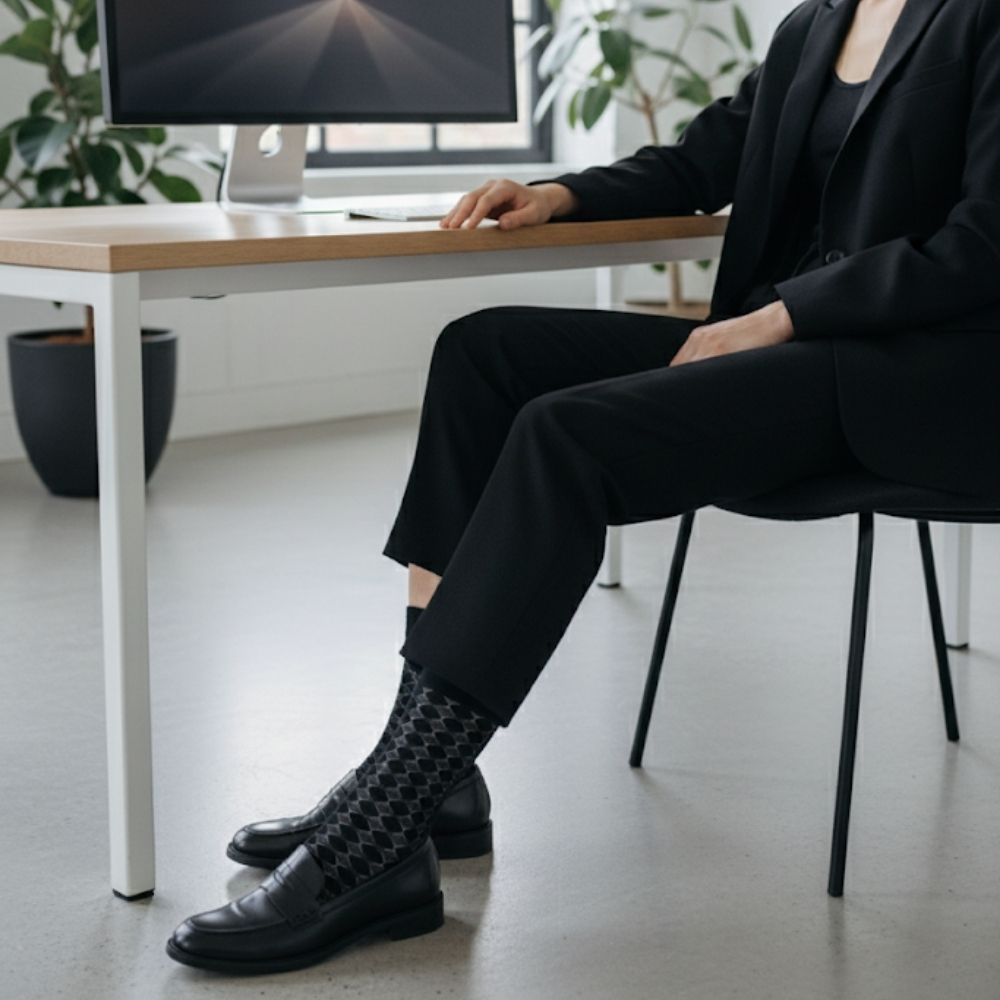Best Work &amp; Office Socks for Women - Organic Cotton, Stay-Up Fit 
