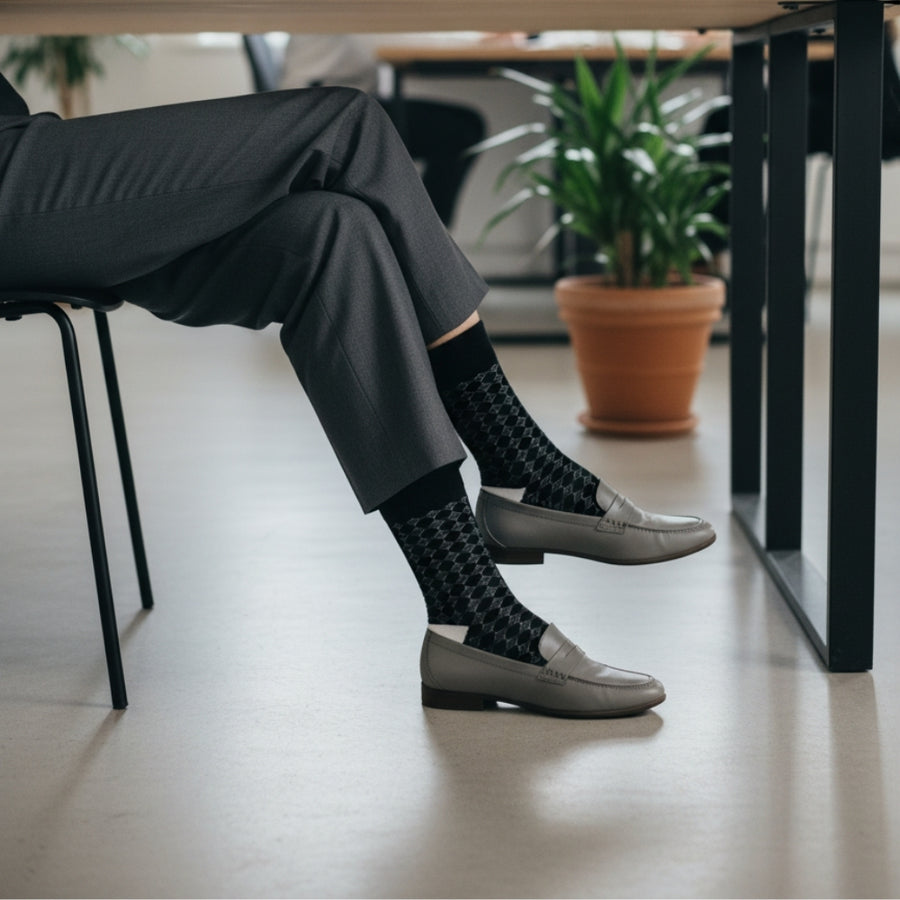 Best Work & Office Socks for Women - Organic Cotton, Stay-Up Fit 