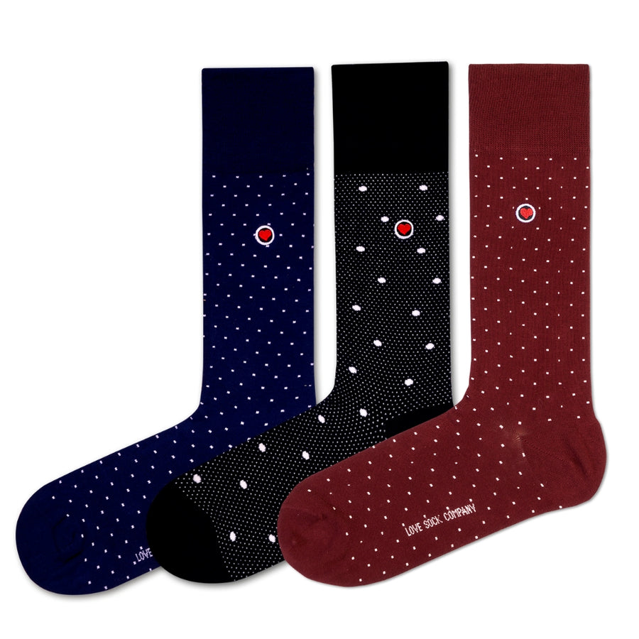 Men's Mid-Calf Dress Socks 3-Pack - Classic — organic cotton socks by Love Sock Company