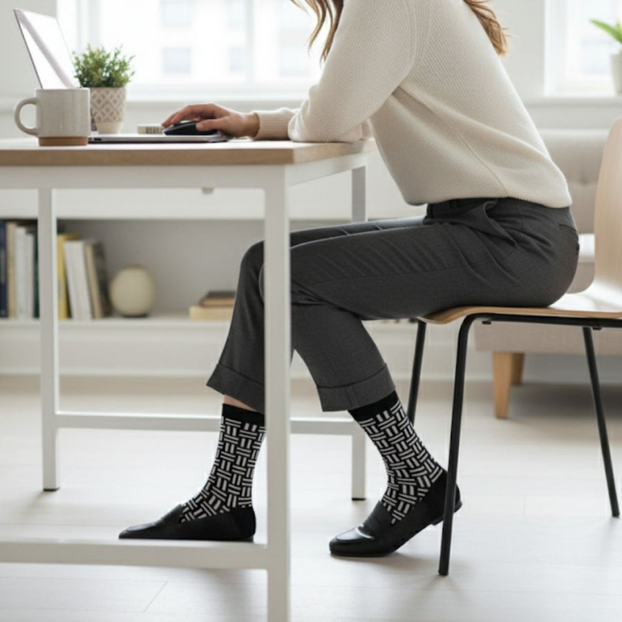 Women's Seamless Dress Socks - Domino — organic cotton socks by Love Sock Company
