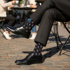 Premium Mid-Calf Golf Pattern Socks - Seamless & Non-Slip