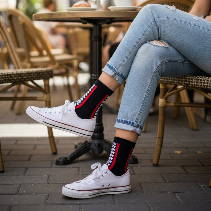 Quarter Hollywood Navy — organic cotton socks by Love Sock Company