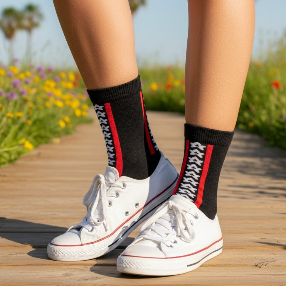 Quarter Length Organic Cotton Sock - Seamless & Moisture-Wicking