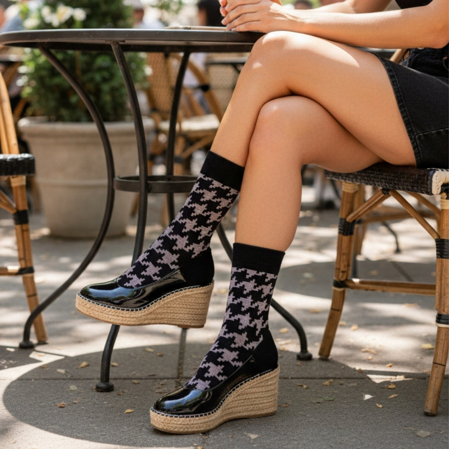 Men's Office Socks - Houndstooth — organic cotton socks by Love Sock Company