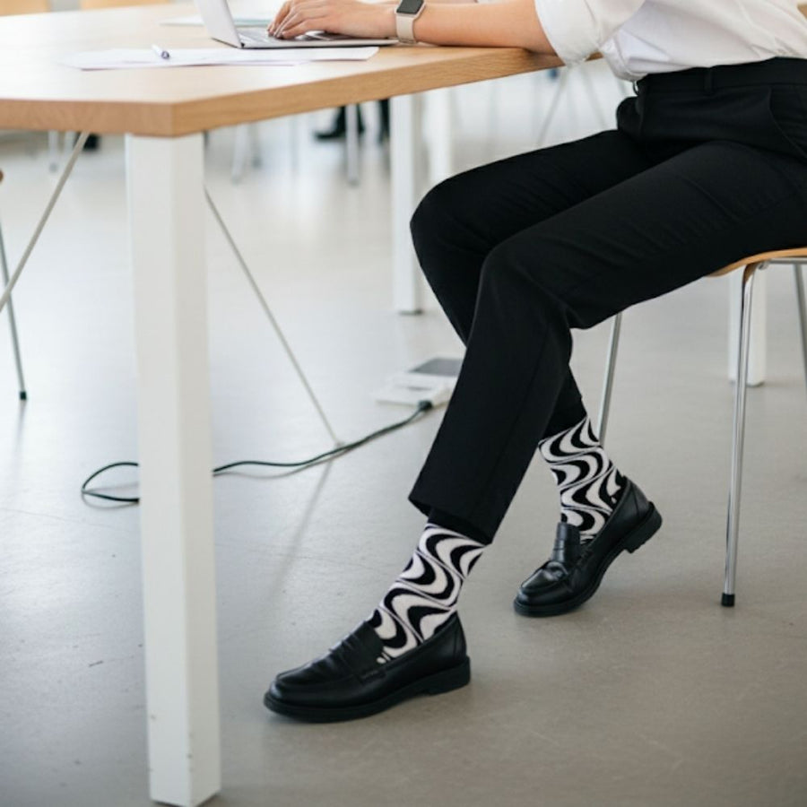 Women's Seamless Dress Socks - Hypnotic — organic cotton socks by Love Sock Company