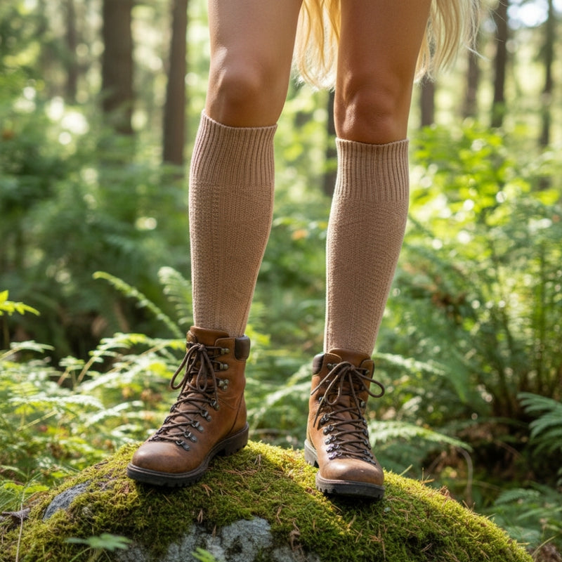 Knee-High Socks - Latte Brown — organic cotton socks by Love Sock Company