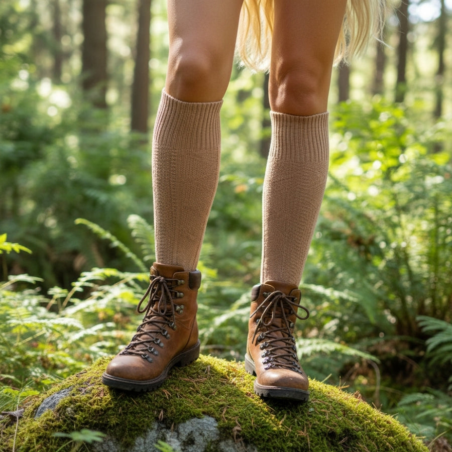 Knee-High Socks - Latte Brown — organic cotton socks by Love Sock Company