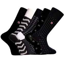 Mens dress socks bundle 5 pack (London) - LOVE SOCK COMPANY