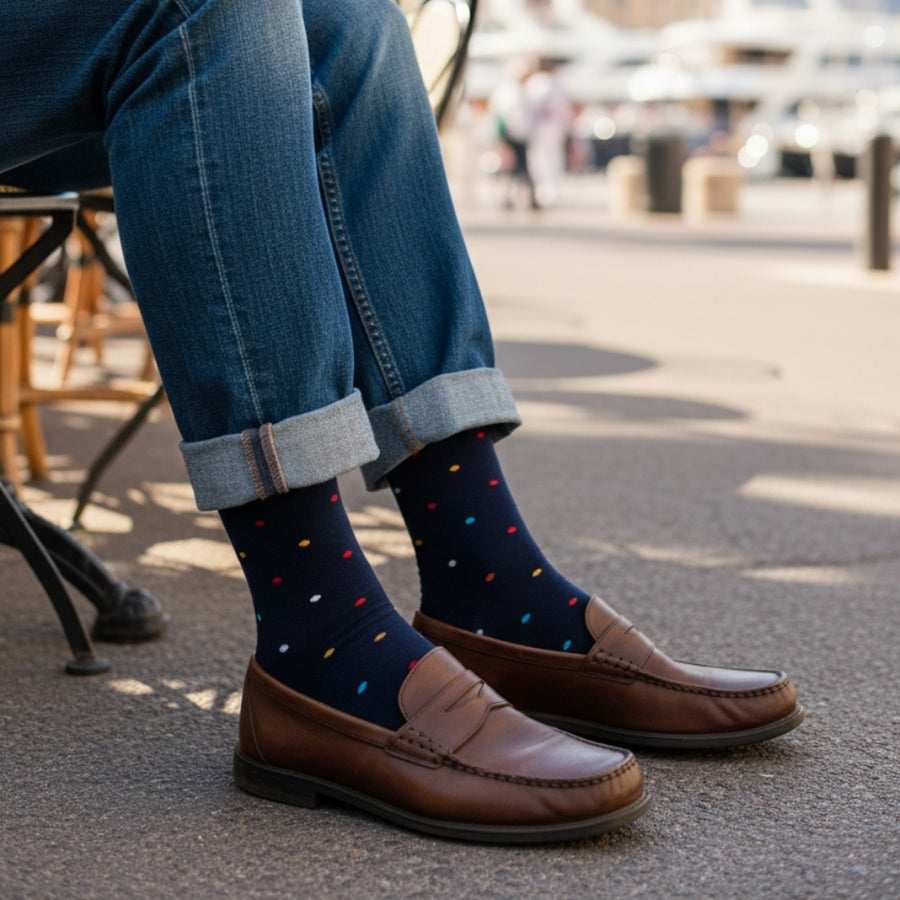 Men's Mid-Calf Dress Socks 5-Pack - Office — organic cotton socks by Love Sock Company