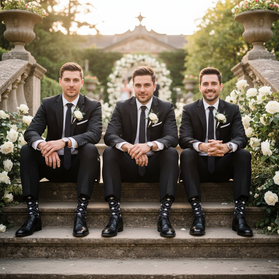 Mirrors Dress Socks - Black