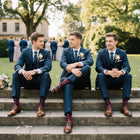 Mirrors Dress Socks - Burgundy