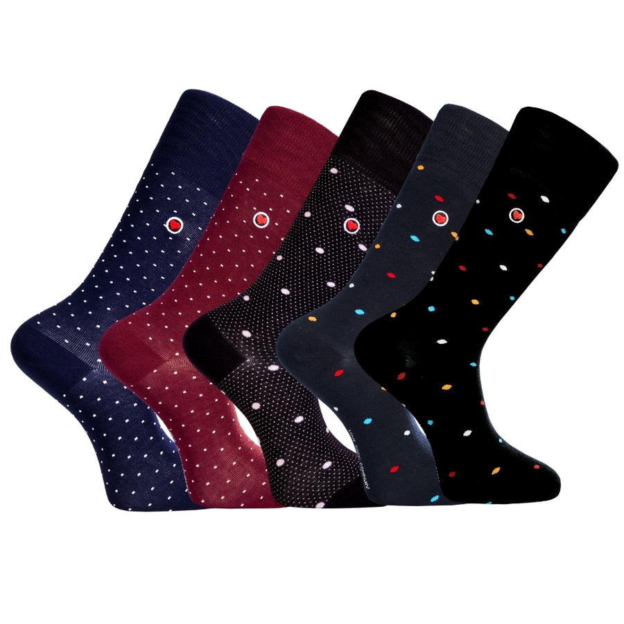 Men's Mid-Calf Dress Socks 5-Pack - Office — organic cotton socks by Love Sock Company
