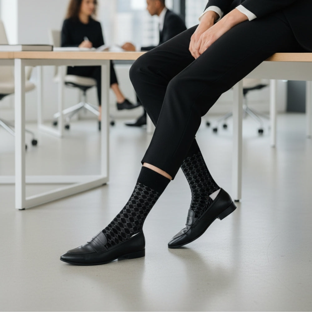 Best Work &amp; Office Socks for Women - Organic Cotton, Stay-Up Fit 