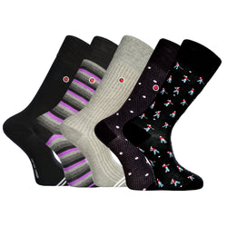 The Non-Binding 5-Pack: Premium Men's Mid-Calf Dress Socks - Scottsdale