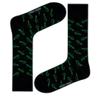 Alligator Novelty Socks Black (Unisex) - LOVE SOCK COMPANY