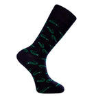 Alligator Novelty Socks Black (Unisex) - LOVE SOCK COMPANY