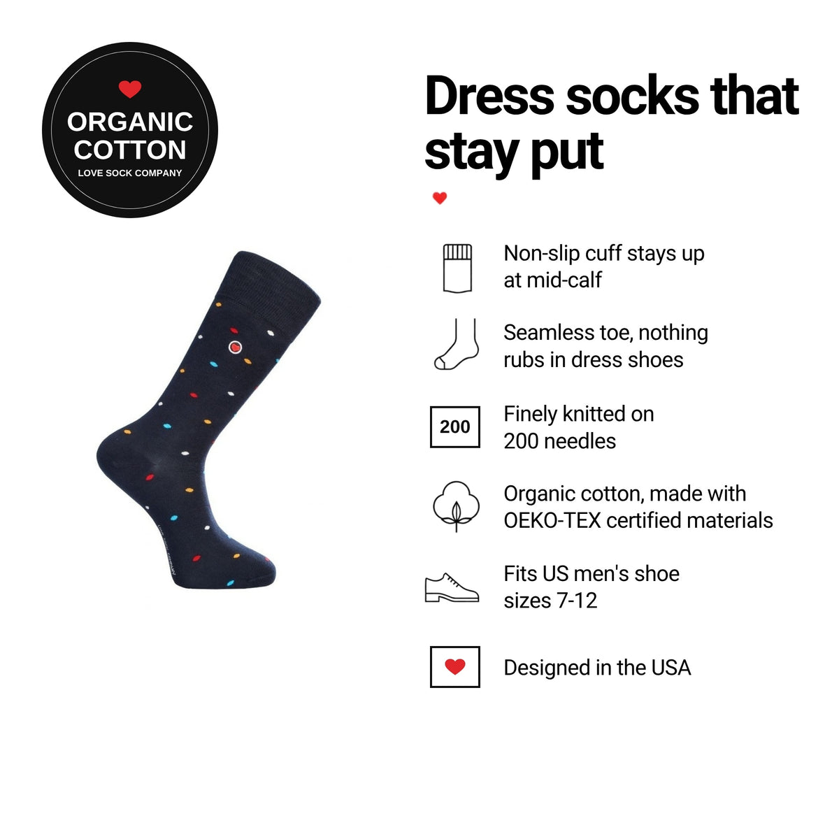 Medium Polka Navy men&