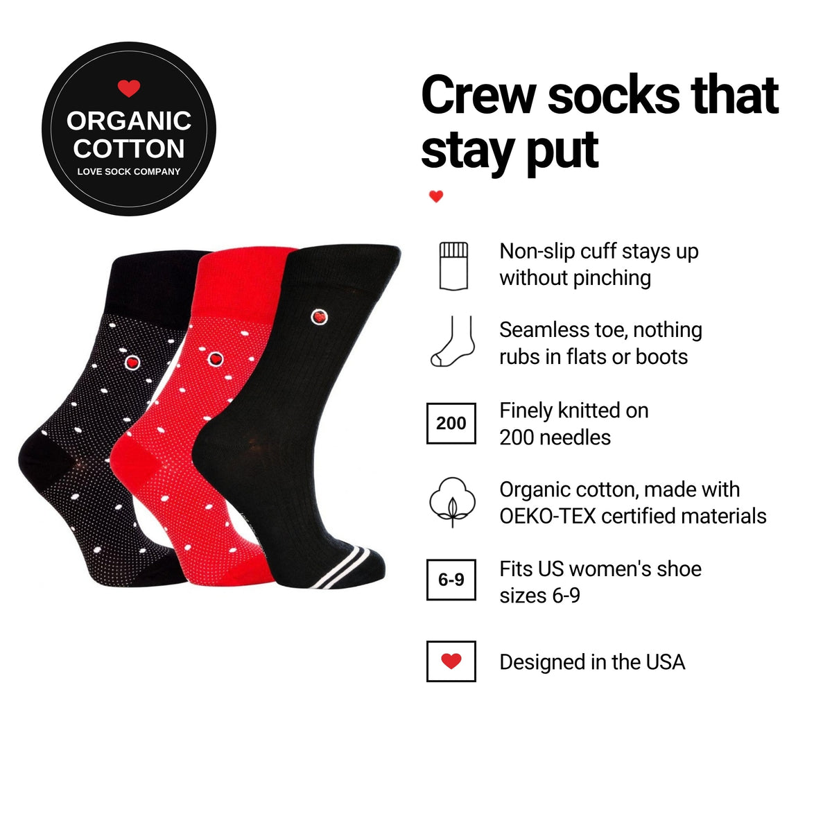 Love Sock Company Executive 3-pack women&
