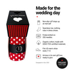 Red Line Red groomsmen socks in gift box, features with organic cotton badge