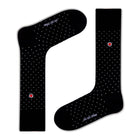 Biz Dots Men's Polka Dot Premium Dress Socks Black Love Sock Company (M) - LOVE SOCK COMPANY