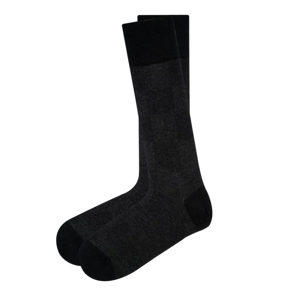 Checkers Socks Black (M) - LOVE SOCK COMPANY