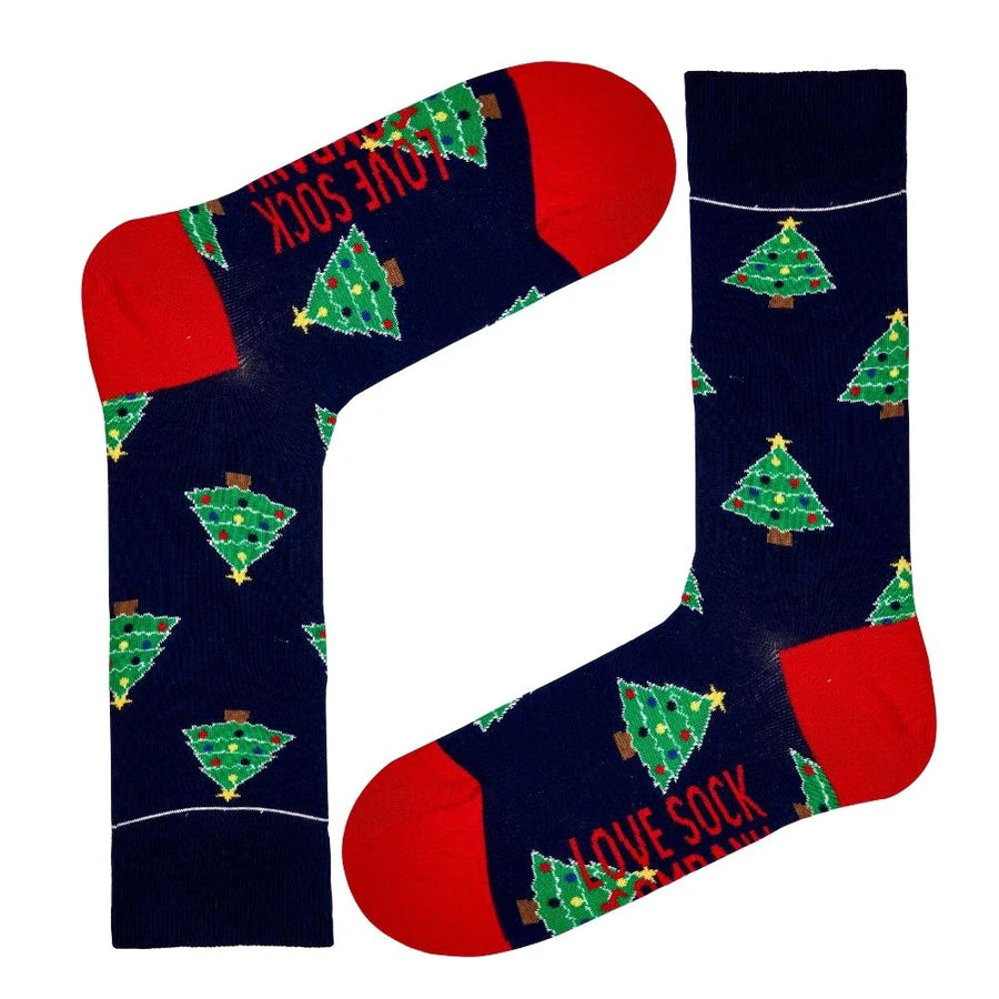Women's Christmas Socks - Christmas Tree — organic cotton socks by Love Sock Company