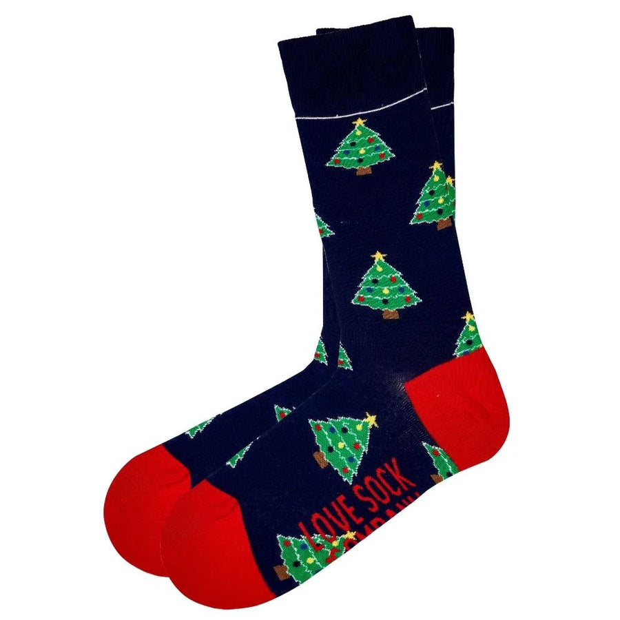 Women's Christmas Socks - Christmas Tree — organic cotton socks by Love Sock Company