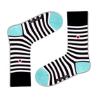 Love Sock Company 3 Pair Colorful Funky Women's Crew Dress Socks Supreme Black - LOVE SOCK COMPANY