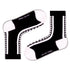 Hollywood Funky Black Quarter Crew Socks (W) - LOVE SOCK COMPANY
