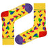 Funky Hearts Colorful fun patterned organic novelty crew socks - LOVE SOCK COMPANY