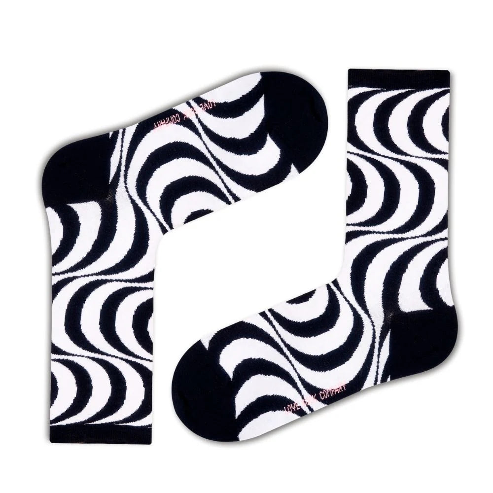 Love Sock Company Swirl Stripes Hypnotic Socks (W) - LOVE SOCK COMPANY