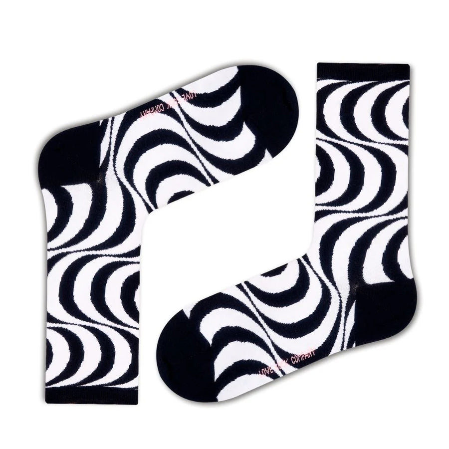 Love Sock Company Swirl Stripes Hypnotic Socks (W) - LOVE SOCK COMPANY
