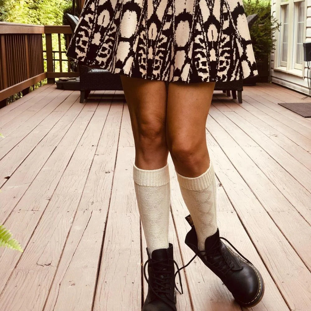 Boots with high socks discount