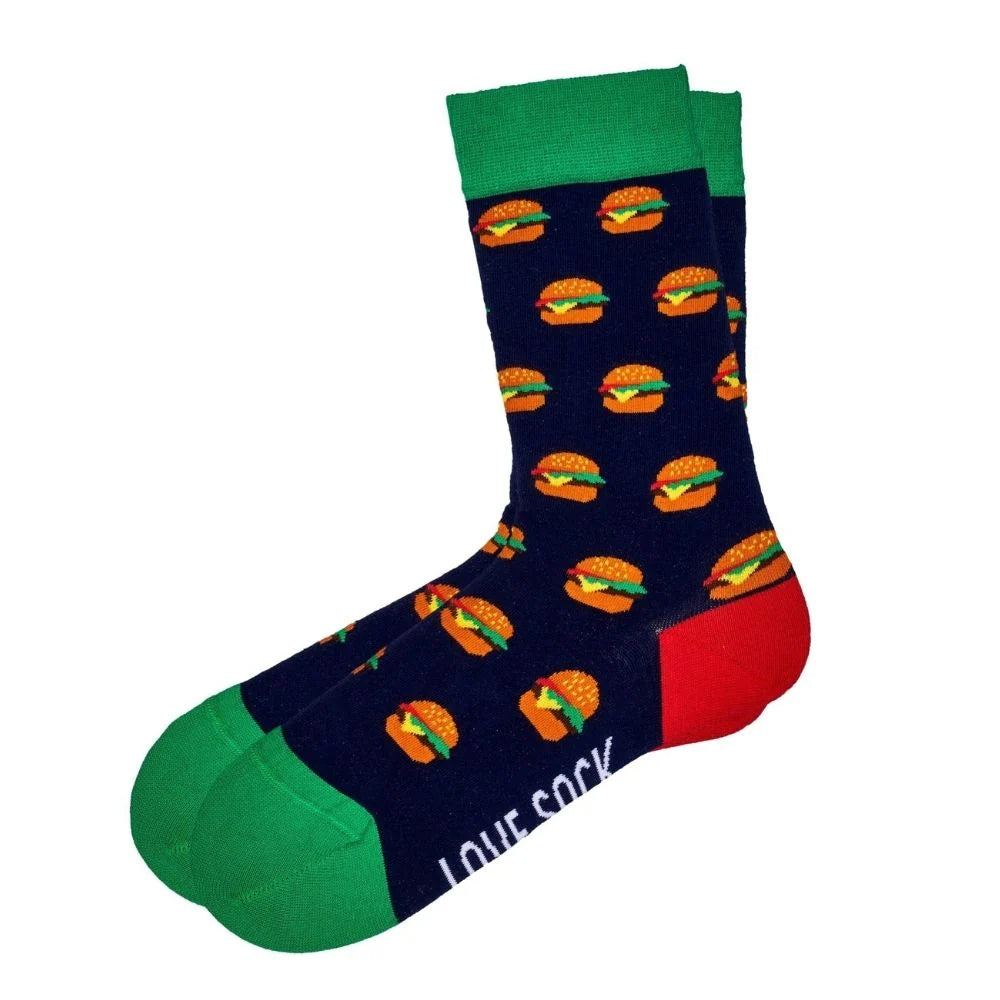 Love Sock Company Colorful Funky Fun Patterned Women's Novelty Crew Socks Hot Junk Food Gift Box - LOVE SOCK COMPANY