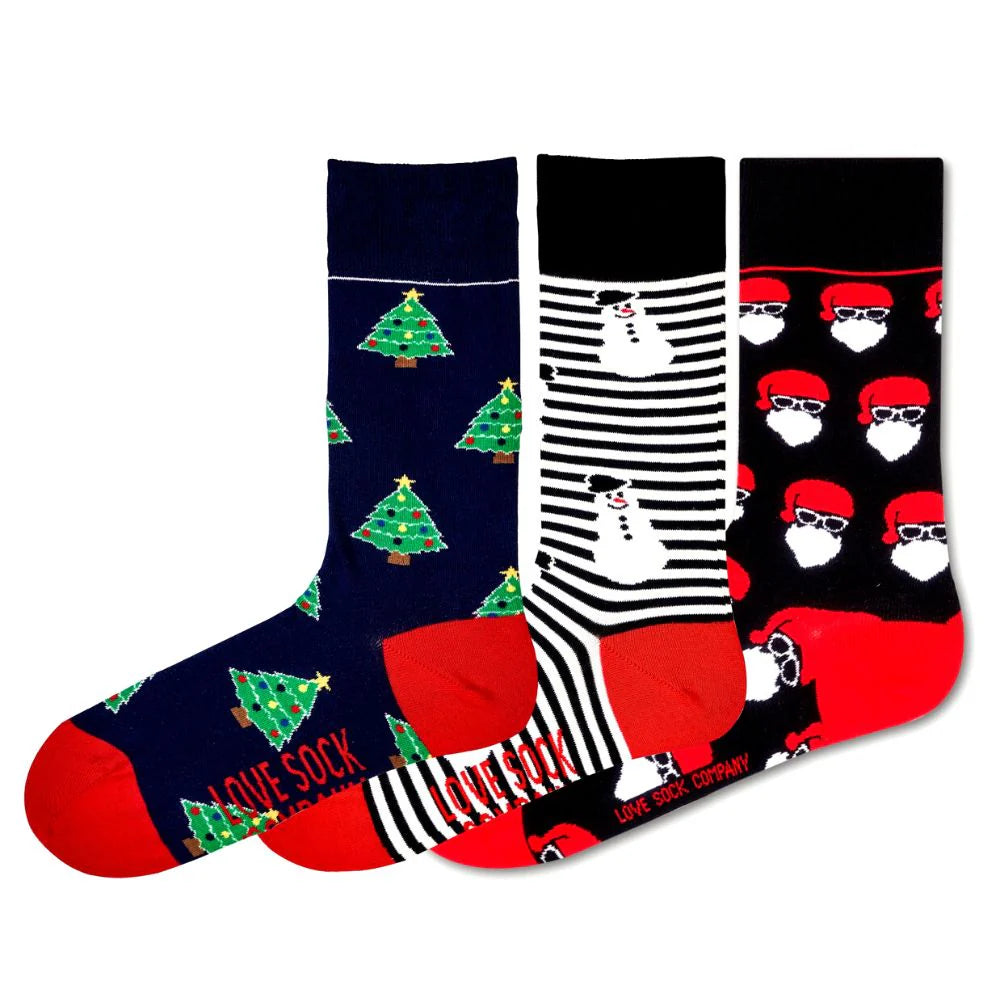 christmas dress socks for men Mens Christmas Dress Holiday Socks 8PACK